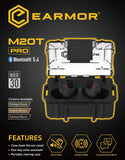 EARMOR M20T PRO Bluetooth V5.4 Earplugs Hearing Protection IPSC Shooting Ear Plugs - 2025 New