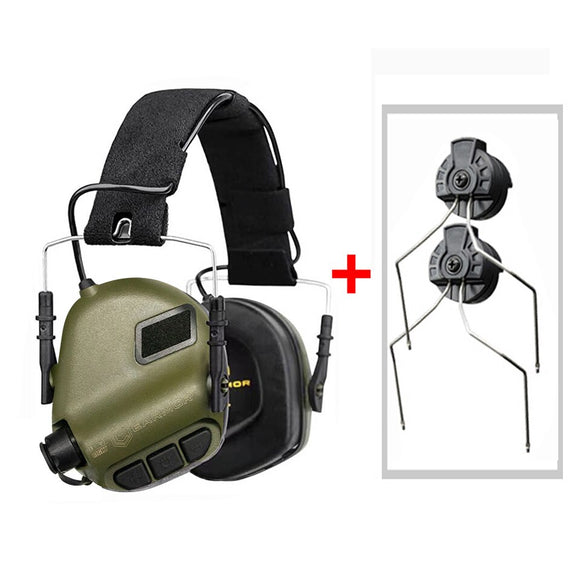 EARMOR M31 MOD4 Tactical Headset & ARC Rail Adapter Set 6 Color IPSC Headset